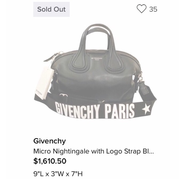 Givenchy Handbags - ❌SOLD❌NWT Givenchy Micro Nightingale Satchel Strap